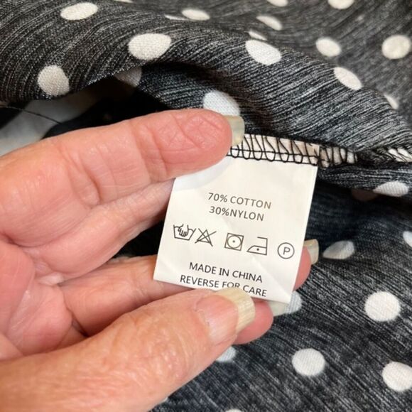 Dor Dor Couture Button Front, Bell Sleeve Black White Top Jacket Size Medium - Picture 8 of 13